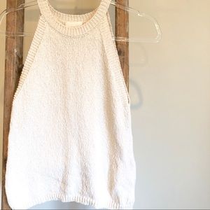 Anthro MAEVE/ cutaway shoulders knit sweater tank